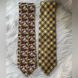 Two J. Hane Barnes 100% silk ties.